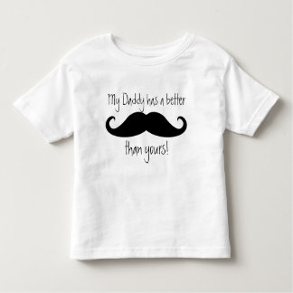 Camiseta Infantil Meu Pai tem um bigode melhor que o seu!