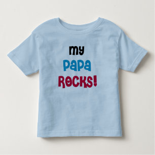 Camiseta Infantil Meu Papa Rocks