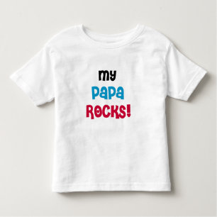 Camiseta Infantil Meu Papa Rocks