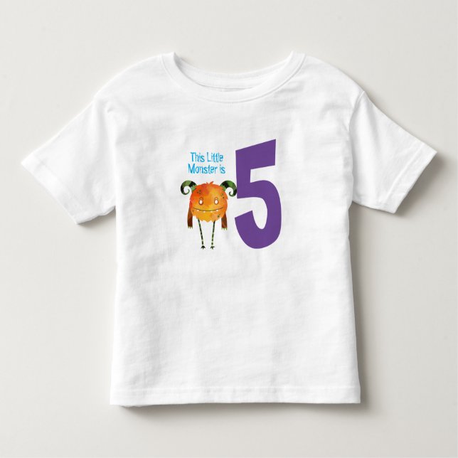 Camiseta Infantil Meu Pequeno Monstro é muito bom (Frente)