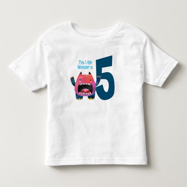 Camiseta Infantil Meu Pequeno Monstro é muito bom (Frente)