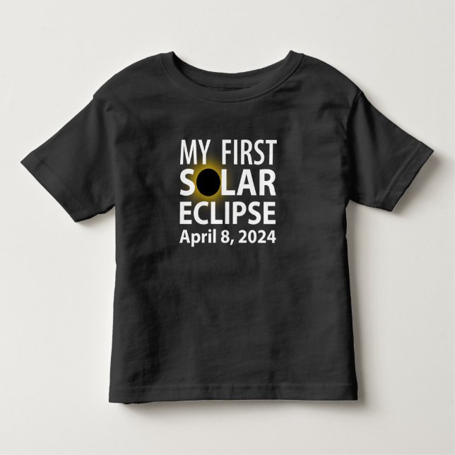 Camiseta Infantil Meu Primeiro Eclipse (Frente)