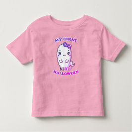 Camiseta Infantil Meu Primeiro Halloween, Bela Menina Bebê Fofa 2023