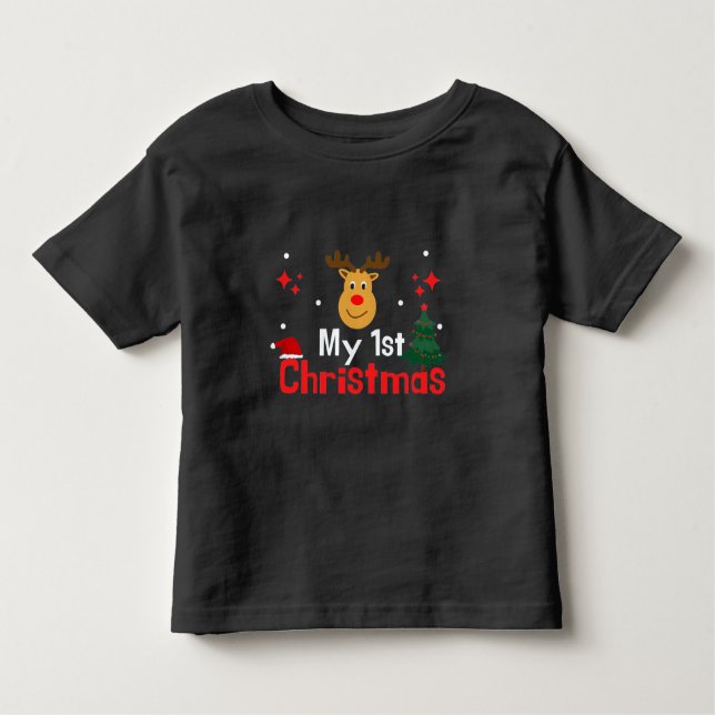 Camiseta Infantil Meu Primeiro Natal (Frente)