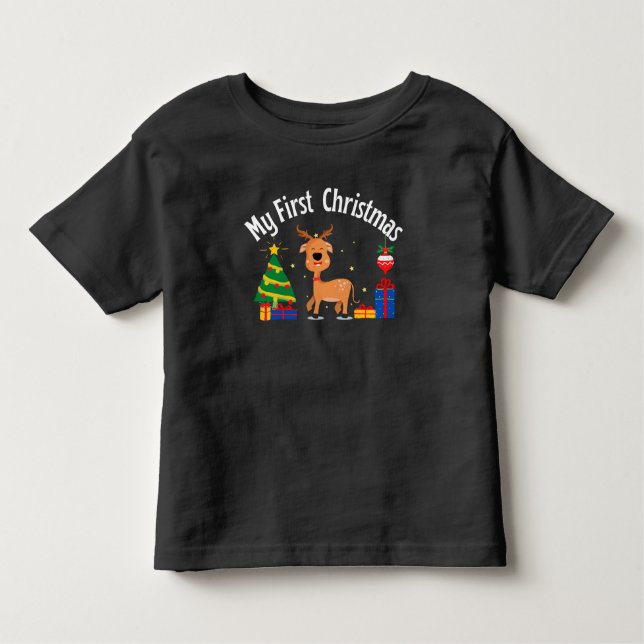 Camiseta Infantil Meu Primeiro Natal (Frente)