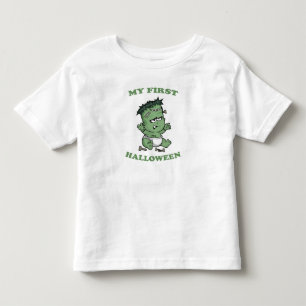 Camiseta Infantil Meu Primeiro Traje de Halloween Bebê Menino Menina