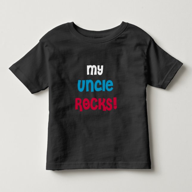 Camiseta Infantil Meu tio Rocha (Frente)