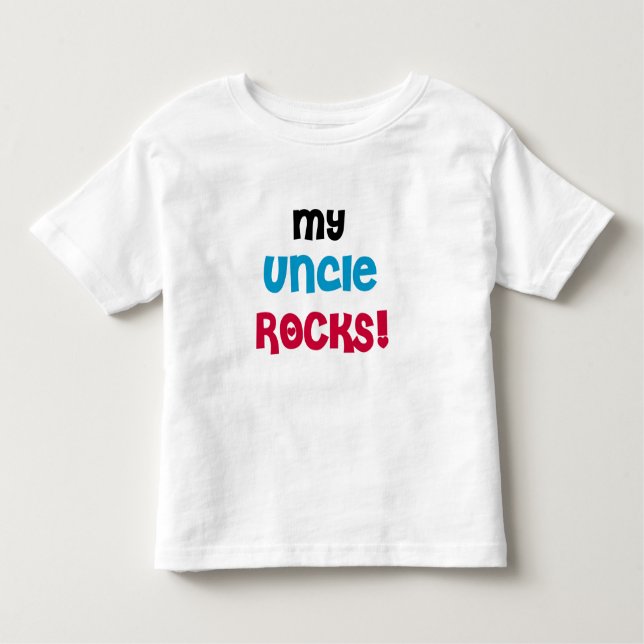Camiseta Infantil Meu tio Rocks (Frente)