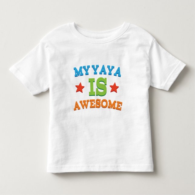 Camiseta Infantil Meu Yaya é impressionante (Frente)