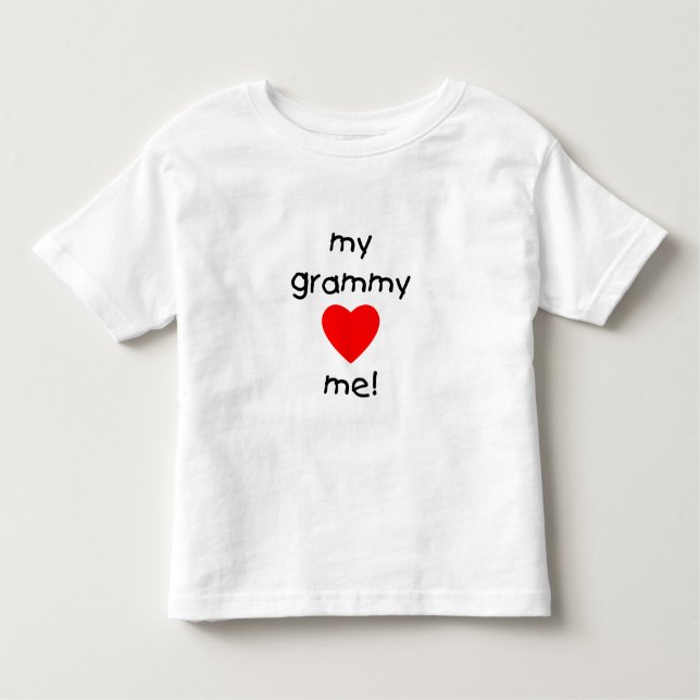 Camiseta Infantil meus amores grammy mim (Frente)