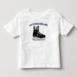 Camiseta Infantil Meus outros calçados são… calçados do hóquei