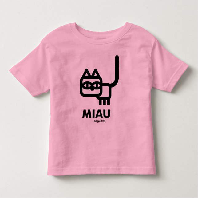 Camiseta Infantil Miau (Frente)