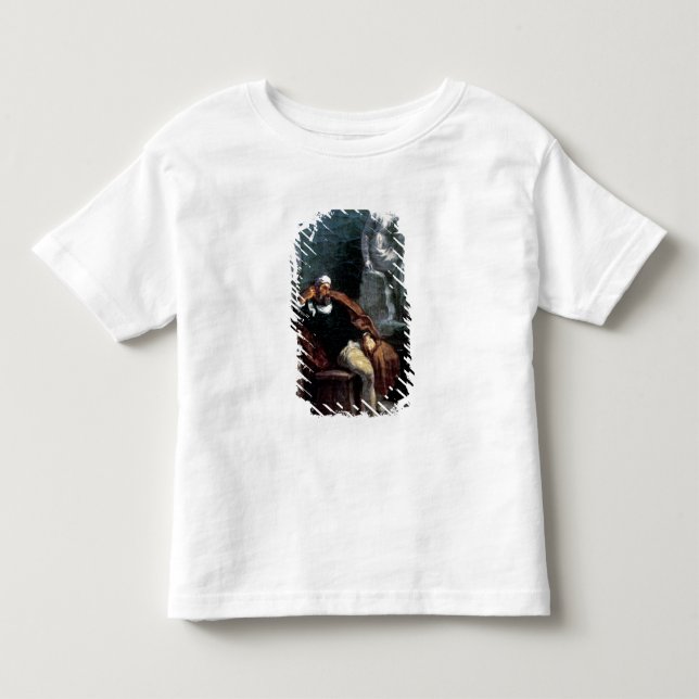 Camiseta Infantil Michelangelo em seu Studio (Frente)