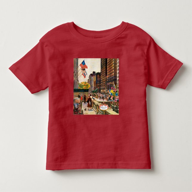 Camiseta Infantil Michigan Avenue, Chicago, por John Falter (Frente)