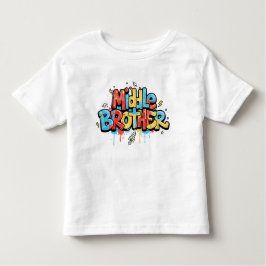 Camiseta Infantil Middle Brother Shirt Cool Graffiti Kids Tee