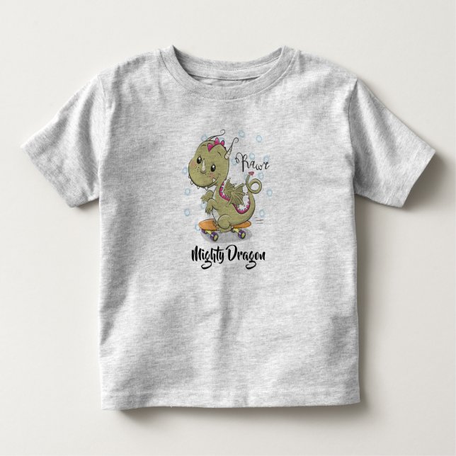 Camiseta Infantil Mighty Dragon (Frente)