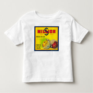 Camiseta Infantil Milhão dólares Apple etiquetam - Walla Walla, WA