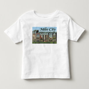 Camiseta Infantil Milhas da cidade, Montana