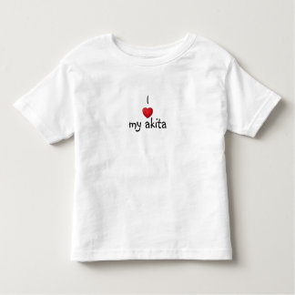 Camiseta Infantil Mim *heart* meu akita