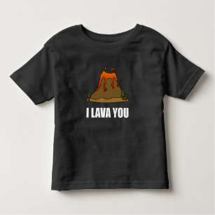 Camiseta Infantil Mim lava você vulcão