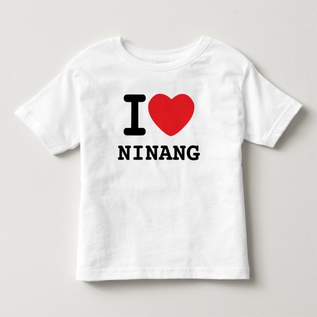 Camiseta Infantil mim ninang do coração (Frente)