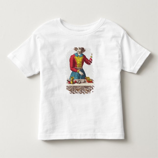 Camiseta Infantil Mim o mágico, sete cartões de tarot (Frente)