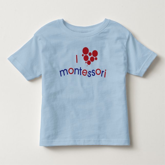 Camiseta Infantil Mim T da criança de <3 Montessori (Frente)