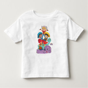Camiseta Infantil Min com Amigos do Rancho Dino
