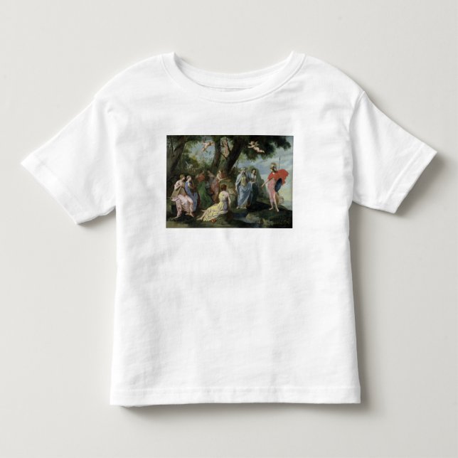 Camiseta Infantil Minerva com os musas (Frente)