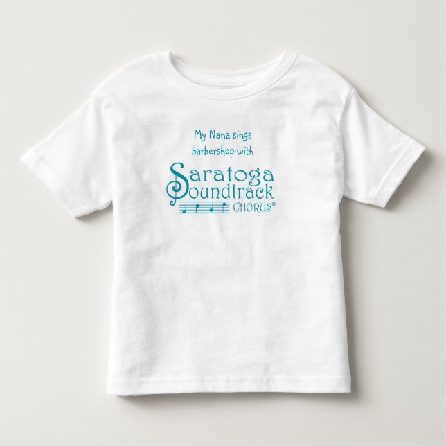 Camiseta Infantil Minha avó canta barbearia Toddler (Frente)