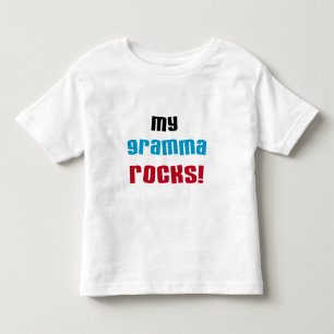 Camiseta Infantil Minha avó Rocks T-shirts e presentes