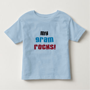 Camiseta Infantil Minha avó Rocks T-shirts e presentes