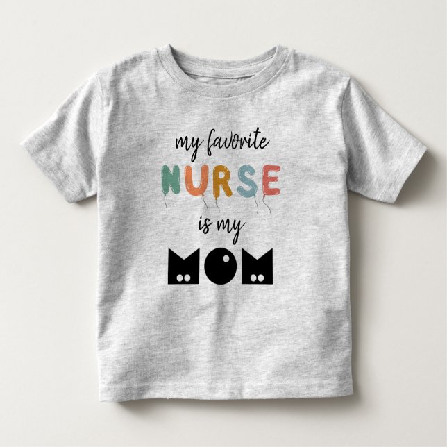 Camiseta Infantil Minha Enfermeira Favorita É Minha Mãe Bonita Perso (Frente)