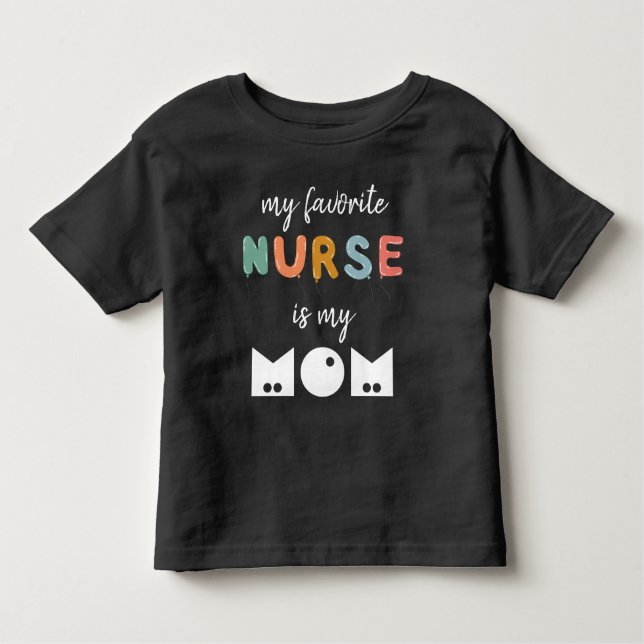 Camiseta Infantil Minha Enfermeira Favorita É Minha Mãe Bonita Perso (Frente)