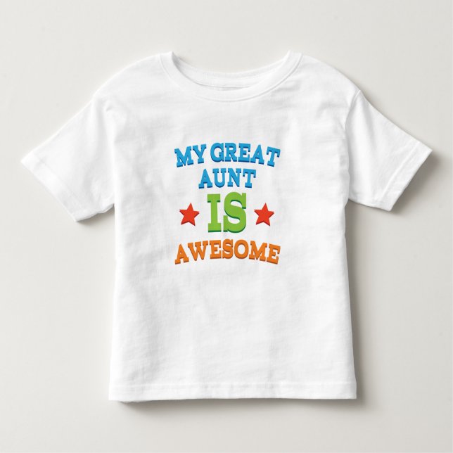 Camiseta Infantil Minha grande tia é impressionante (Frente)