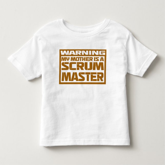 Camiseta Infantil minha mãe é uma mestra do scrum (Frente)