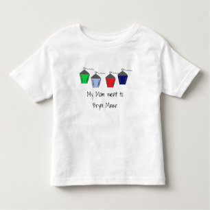 Camiseta Infantil Minha mãe foi para Bryn Mawr Lanterns 4 cores