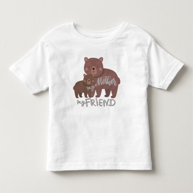 Camiseta Infantil Minha Mãe Meu Amigo (Frente)