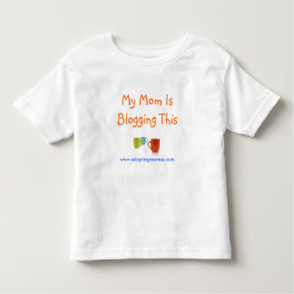 Camiseta Infantil Minha mamã Blogging isto