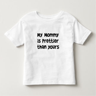 Camiseta Infantil Minha mamãe é mais bonita do que sua; T engraçado