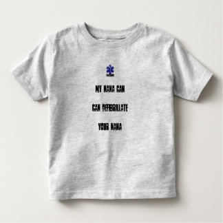 Camiseta Infantil Minha Nana pode Defibrilliate sua Nana