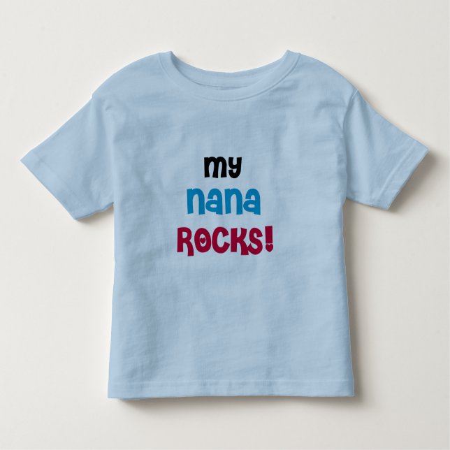Camiseta Infantil Minha Nana Rocks T-shirts e presentes (Frente)