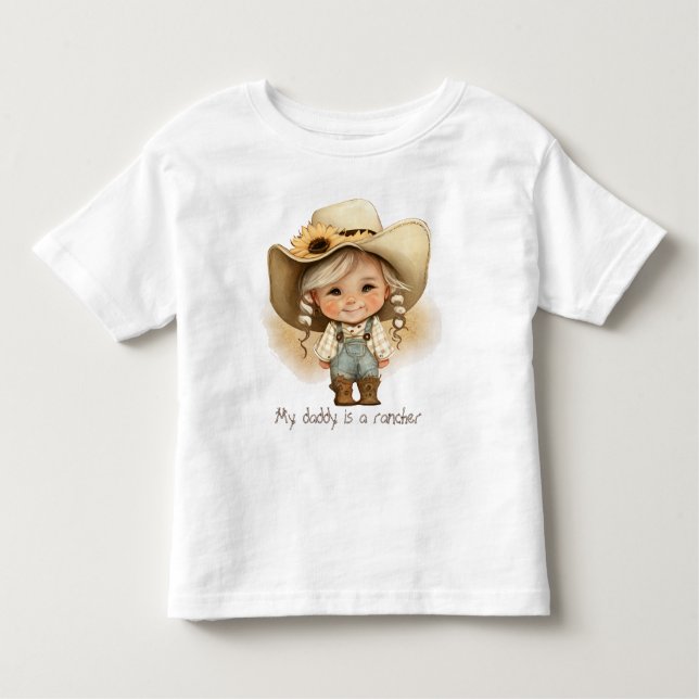 Camiseta Infantil Minha Pai É Um Rancho (Frente)