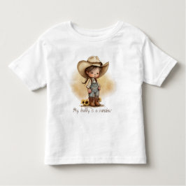 Camiseta Infantil Minha Pai É Um Rancho
