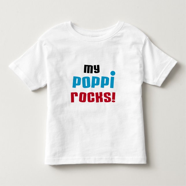 Camiseta Infantil Minha Poppi Rocks T-shirts e presentes (Frente)