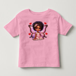 Camiseta Infantil Minha Princesa Fada com Asas Brilhantes