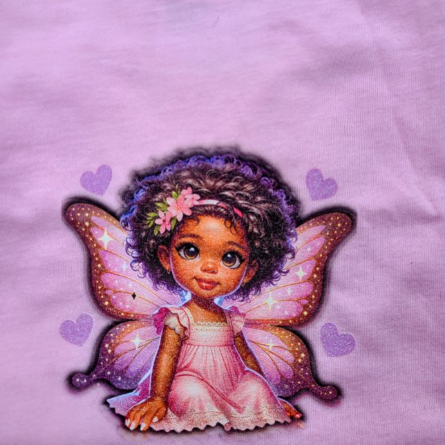 Camiseta Infantil Minha Princesa Fada com Asas Sparkle (Criador carregado)