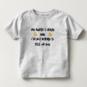 Camiseta Infantil Minha tia está louca