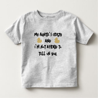 Camiseta Infantil Minha tia está louca