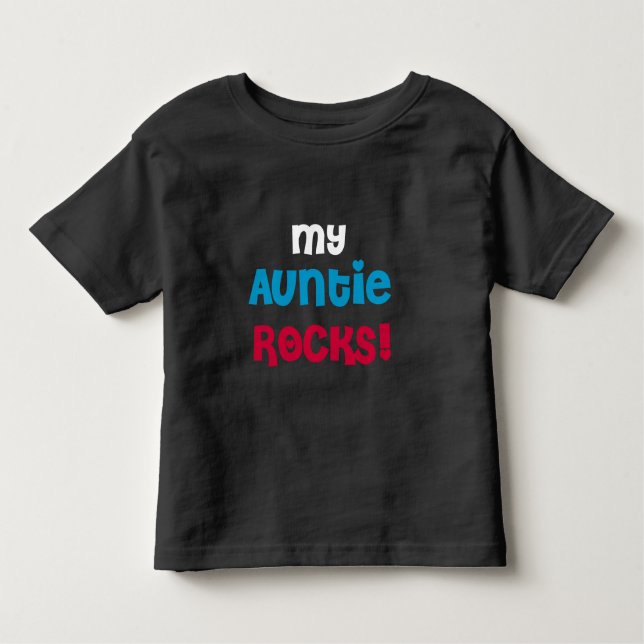 Camiseta Infantil Minha tia Rocks (Frente)